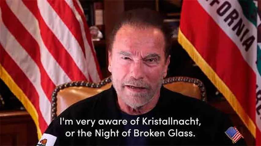 Schwarzenegger recordó su infancia tras el nazismo para despedir a Trump. (Foto: YouTube/Arnold Schwarzenegger)