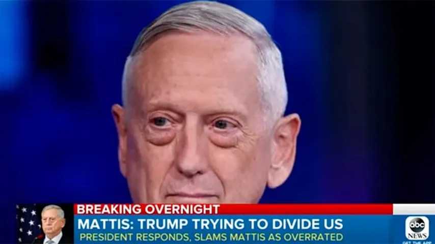 El exsecretario de Defensa Jim Mattis contra la Casa Blanca. (Foto: ABCnews)