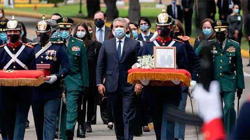 Homenaje nacional en Colombia a la figura de Carlos Holmes Trujillo. (Foto. Efraín Herrera / Presidencia)