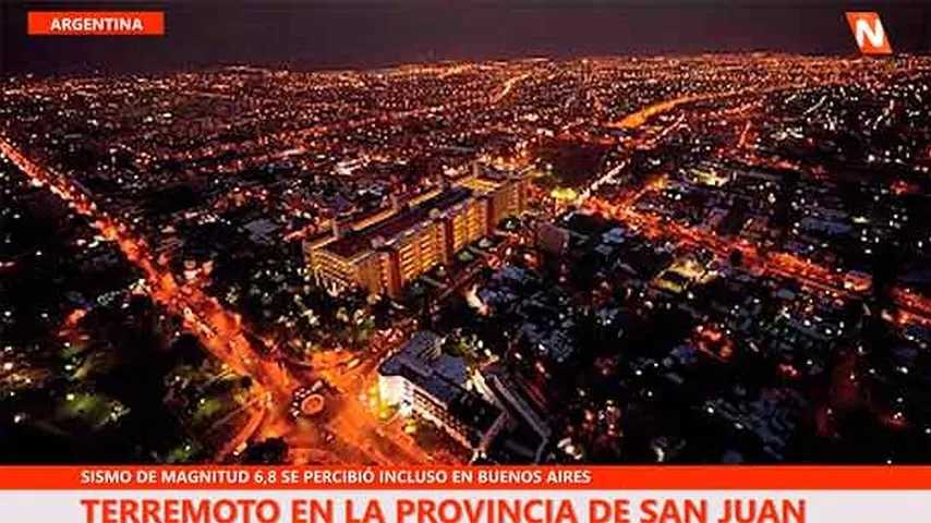 Es uno de los terremotos más fuertes de los últimos años que se registran en Argentina. (Foto: NS/Notisurweb)