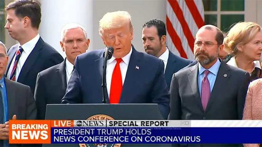 Trump declaró la emergencia nacional para frenar el coronavirus. (Foto: ABCnews)