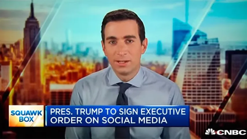 Orden ejecutiva de Trump sobre las redes sociales. (Foto: CNBC Televisión) )