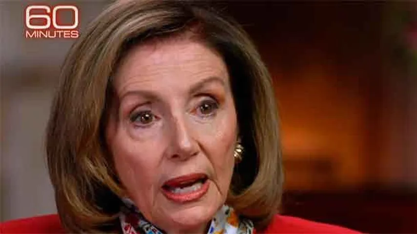 Nancy Pelosi subrayó la extrema gravedad del asalto al Capitolio. (Foto. 60 Minutes)