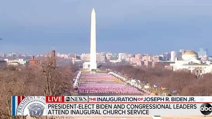 Solidaridad con las víctimas de la COVID-19, el primer acto de Joe Biden y Kamala Harris. (Foto: ABCnews)