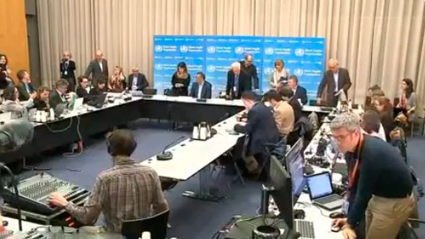 Rueda de prensa del presidente de la OMS en su sede de Ginebra. (Foto: @WHO)