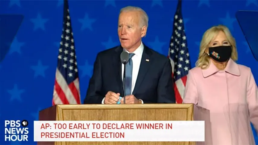 Biden se anticipó a Trump en llamada a la responsabilidad. (Foto: PBS)