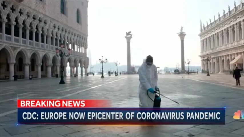 Europa se ha convertido en el epicentro de la pandemia del coronavirus. (Foto: NBC)